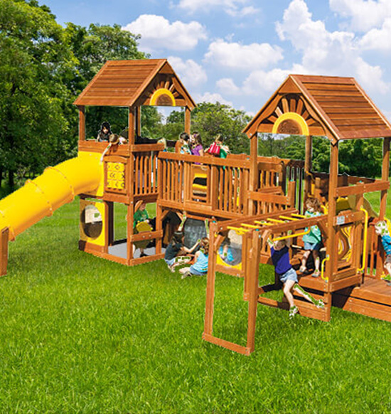 Commercial Playground Equipment in MI | Kids Gotta Play - commercial-swing-set-3