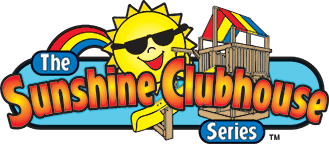 The Sunshine Clubhouse Series Logo for Rainbow Play Systems